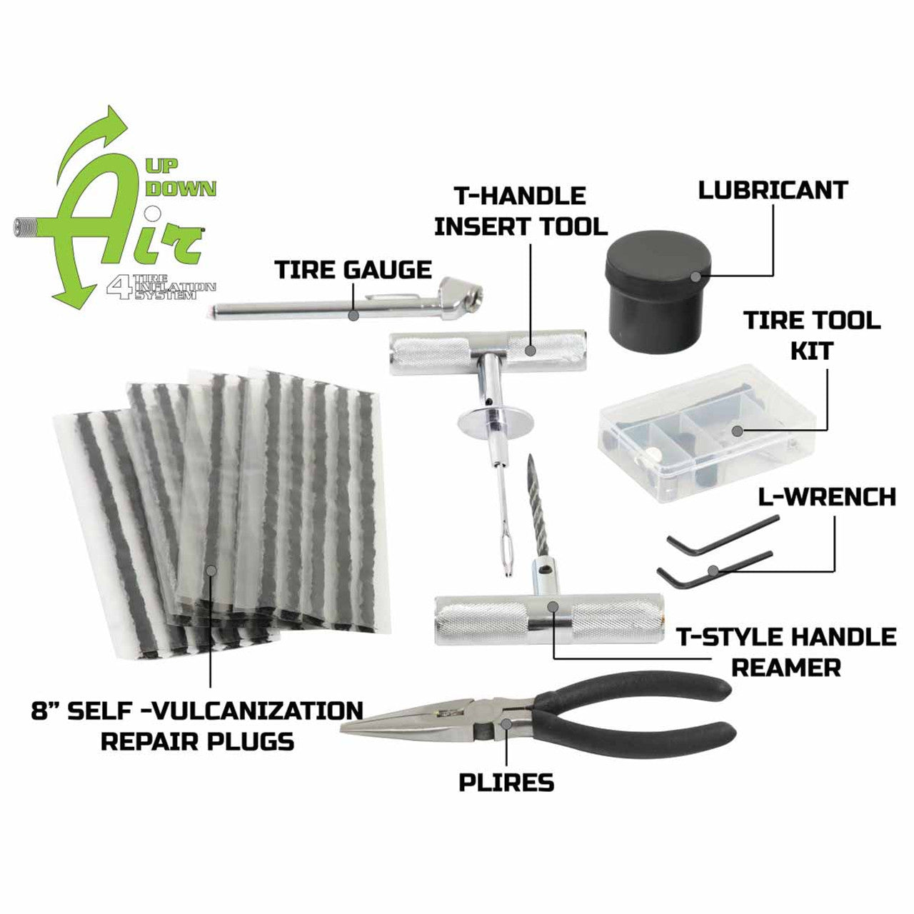Up Down Air 53 Piece Tire Plug Repair Kit | Off Road Grade