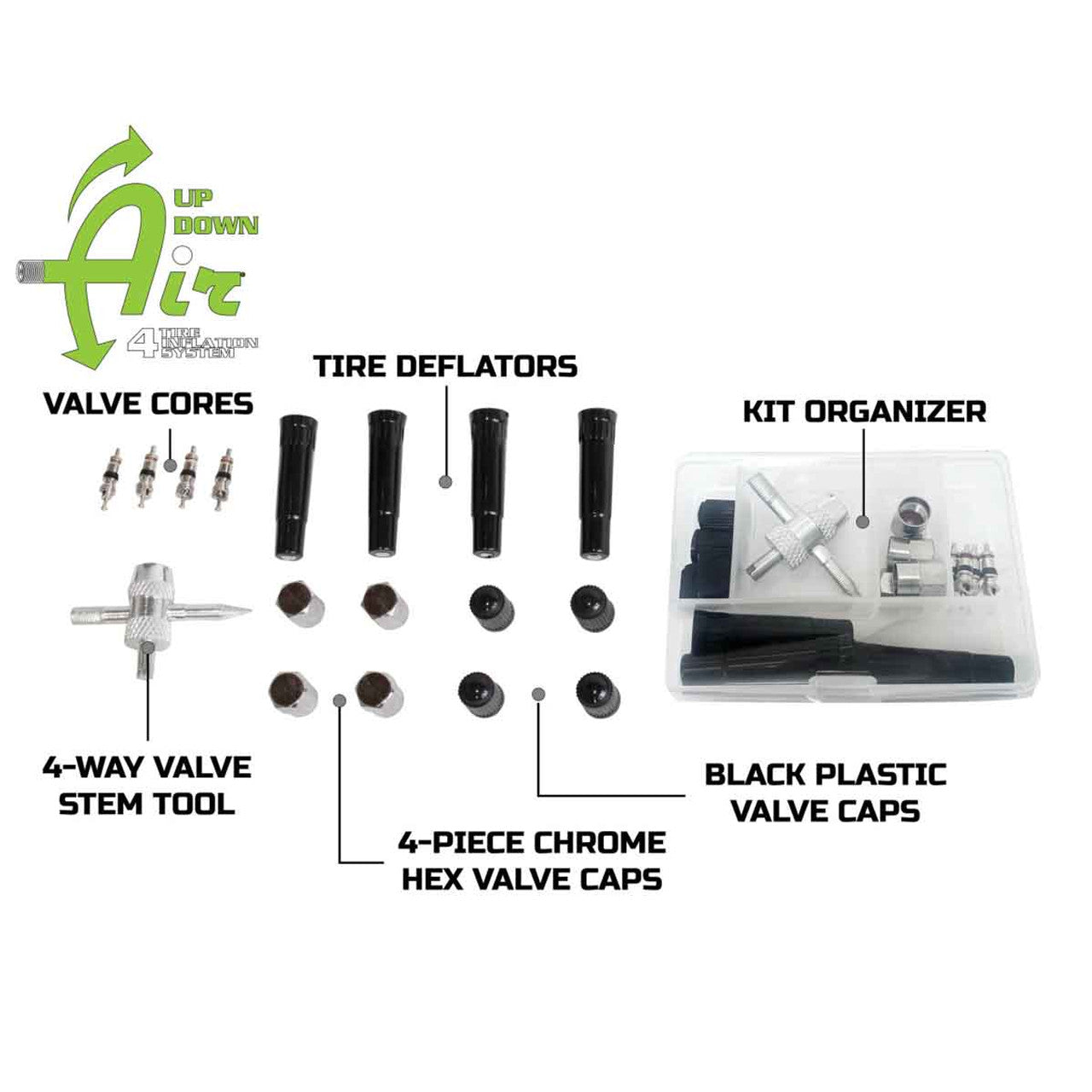 Up Down Air 53 Piece Tire Plug Repair Kit | Off Road Grade