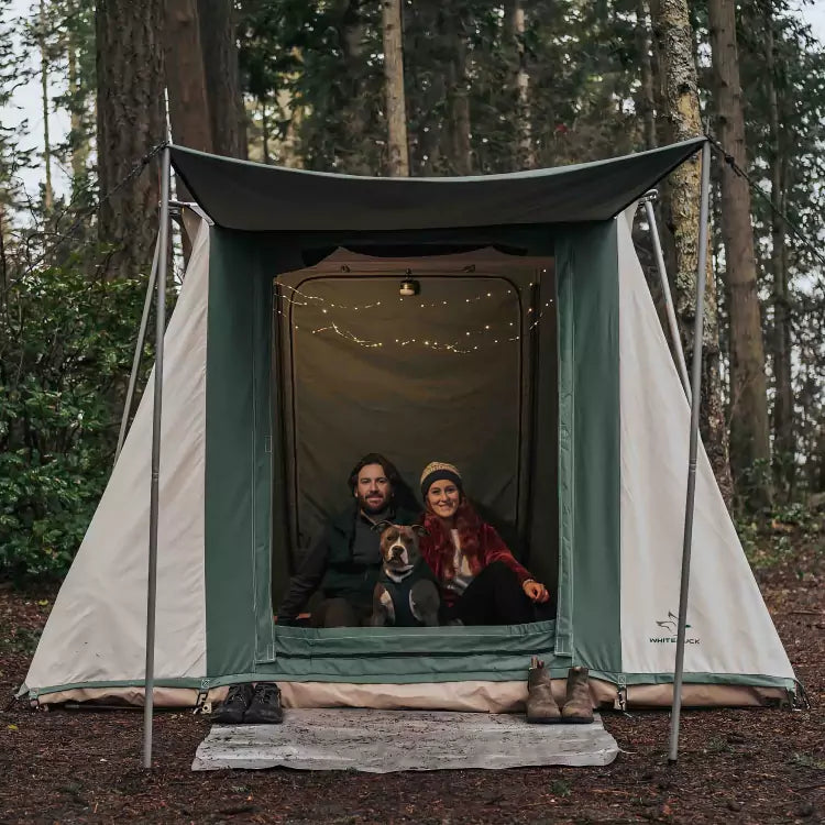 USED - 7'x9' Prota Canvas Cabin Tent, Deluxe