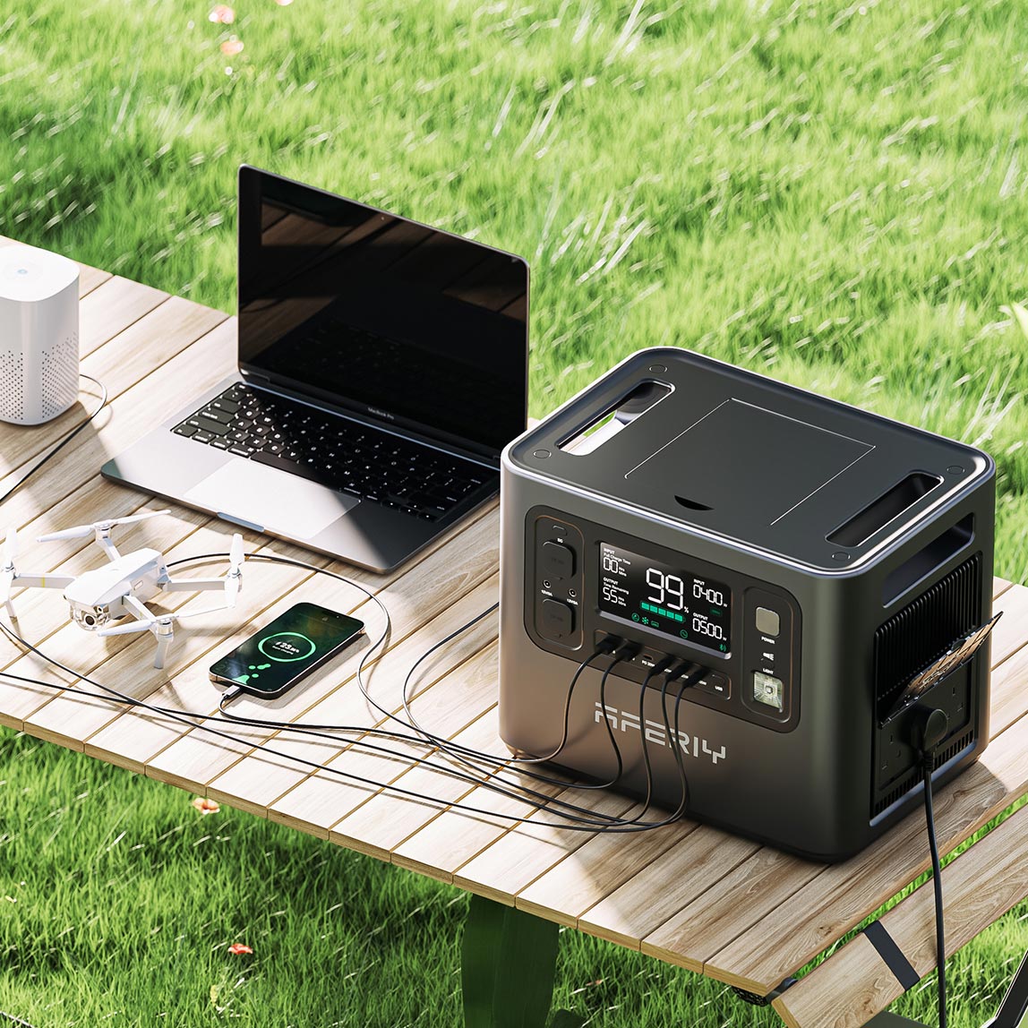 AFERIY Portable Power Stations P110 | Portable Power Station 1200W 1248Wh | AFERIY