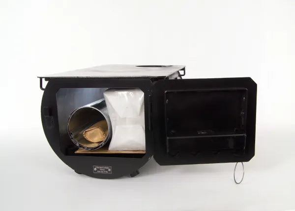 Colorado Cylinder Stoves Alpine Portable Wood Stove Packed Up View Front