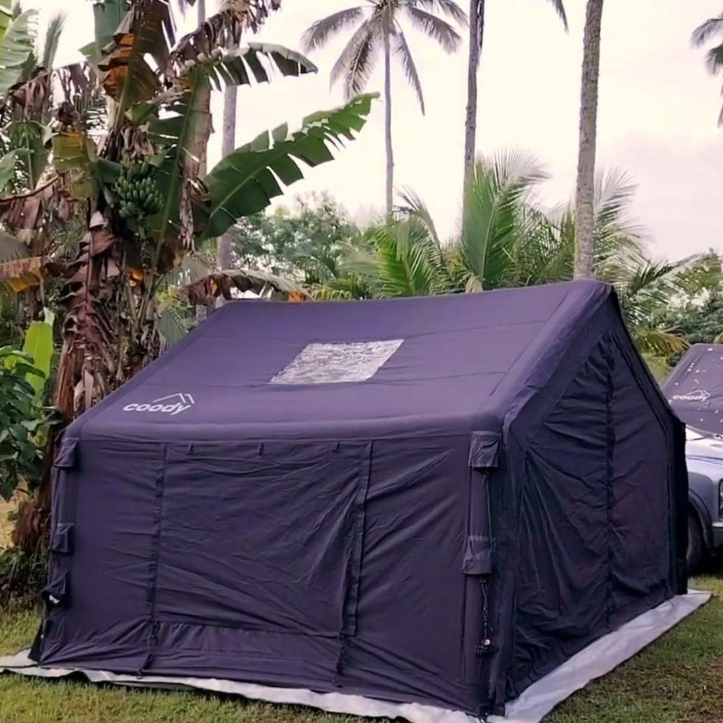 Coody 10 Black + Stove Caminus S - Inflatable Tents with Stove