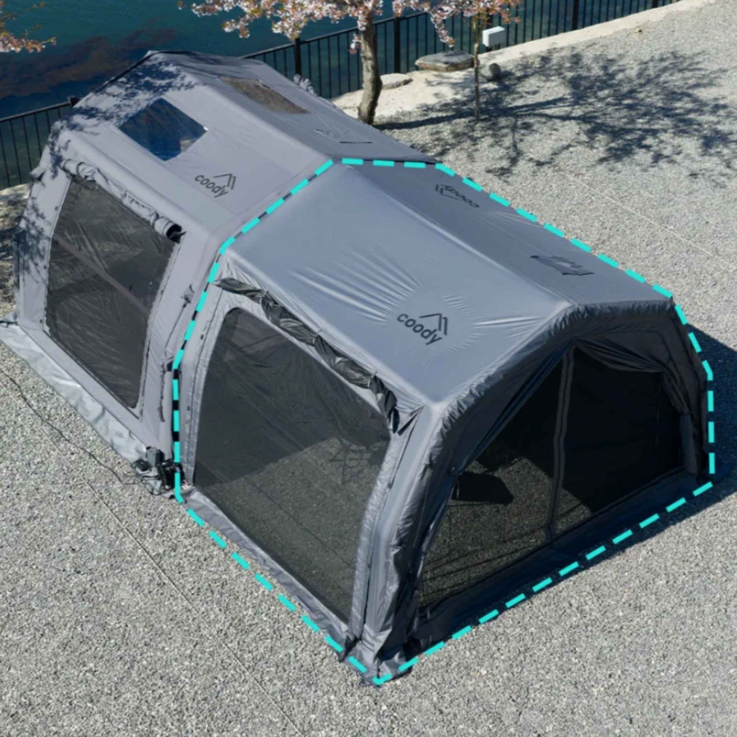 Coody AirTarp Pro Inflatable Canopy for 17.2 Pro, 10.0 Pro & Hub Pro - Gray