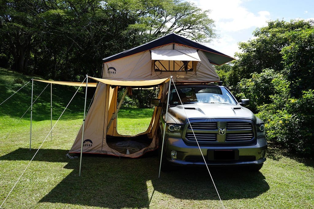 Guana Equipment Rooftop Tent Wanaka 55" 3 Person Rooftop Tent w/ XL Annex