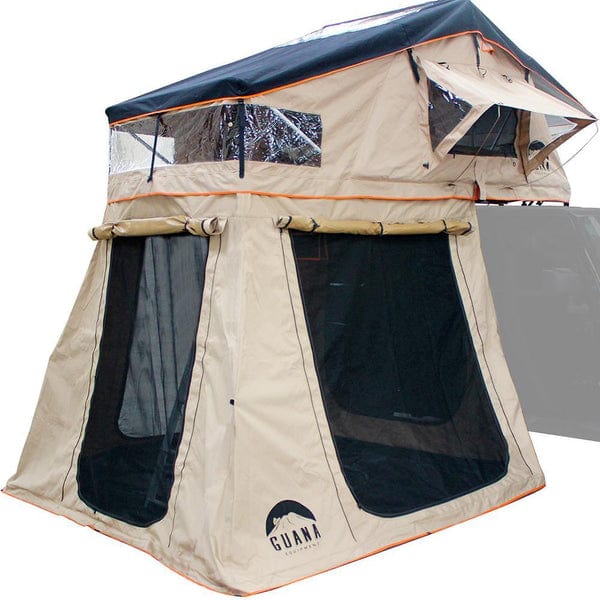 Guana Equipment Rooftop Tent Wanaka 64" 3-4 Person Rooftop Tent w/ XL Annex