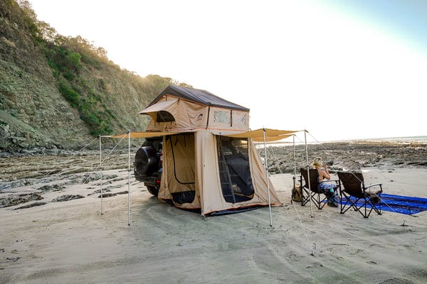 Guana Equipment Rooftop Tent Wanaka 64" 3-4 Person Rooftop Tent w/ XL Annex