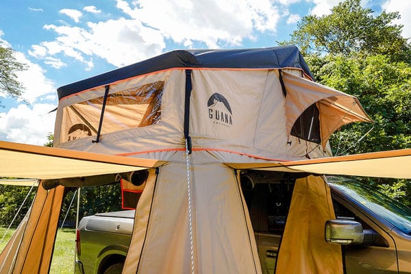 Guana Equipment Rooftop Tent Wanaka 64" 3-4 Person Rooftop Tent w/ XL Annex