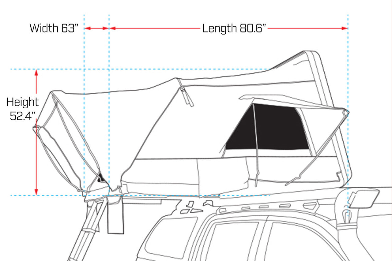 Ursa 1300 | Hard Shell Rooftop Tent | Ironman 4x4