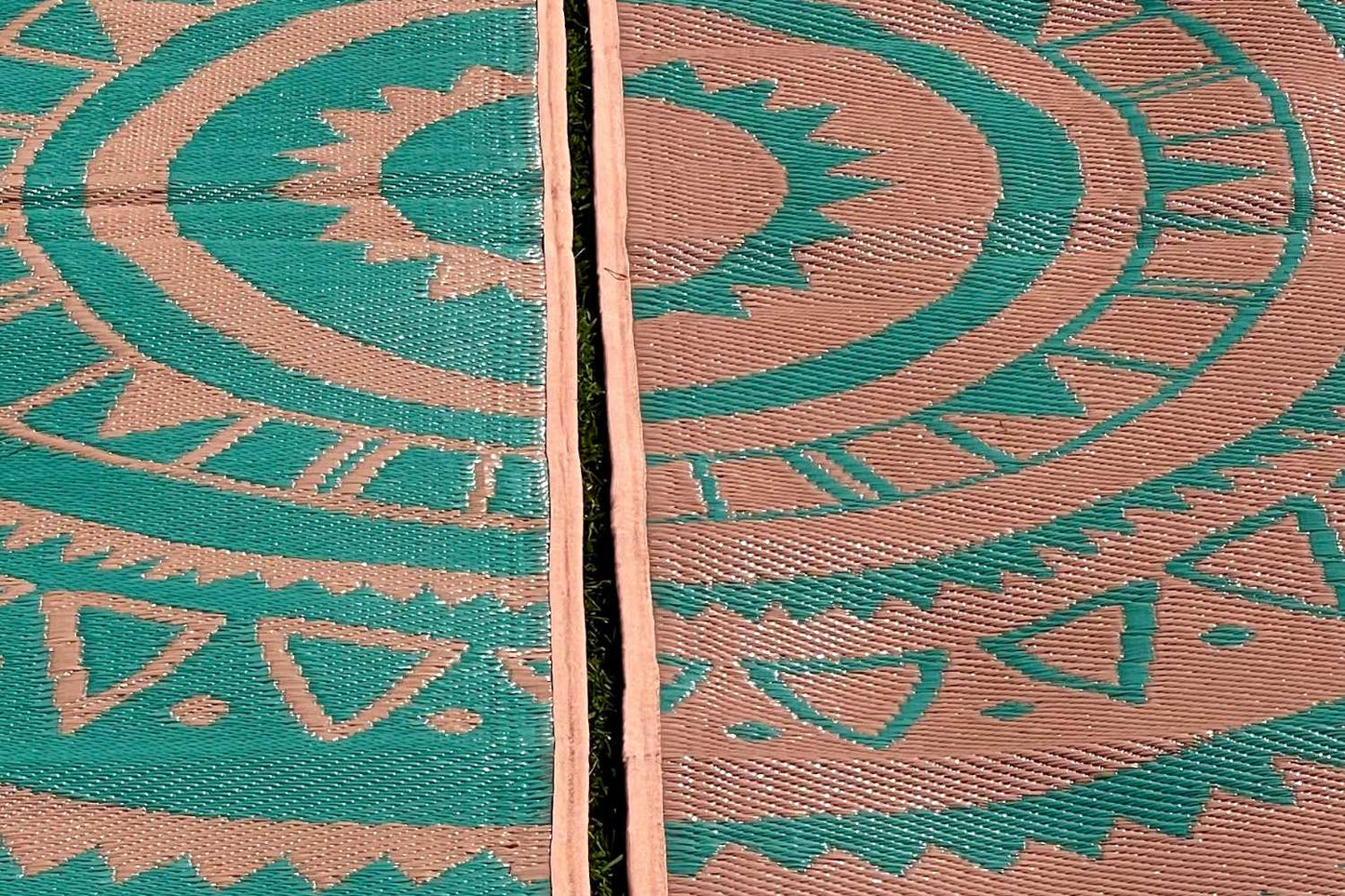 Life inTents Boho Style Bell Tent Floor | Half Moon Rug Set