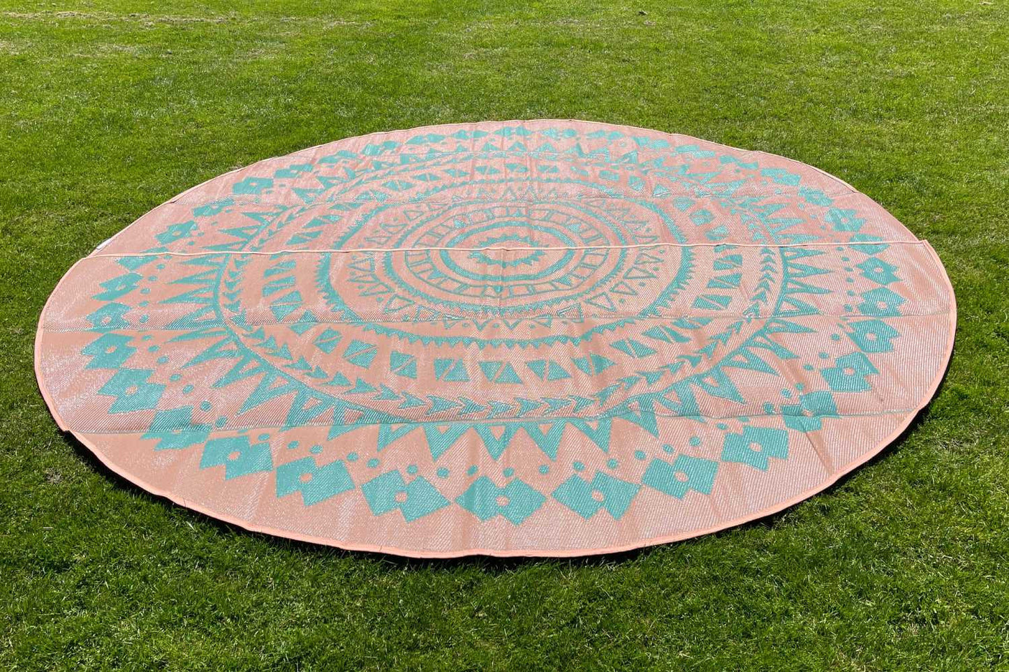 Life inTents Boho Style Bell Tent Floor | Half Moon Rug Set