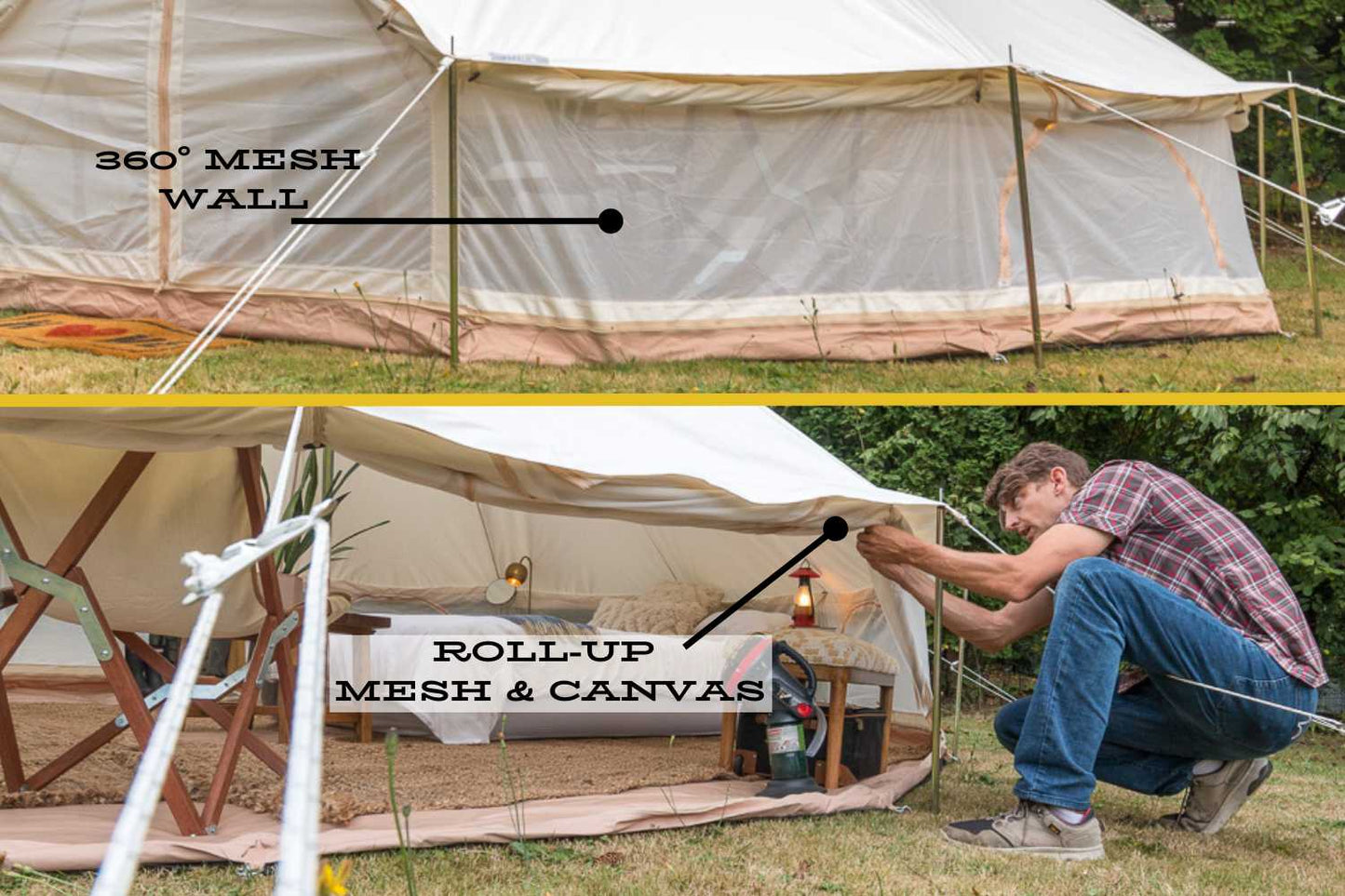 Life inTents Canvas Tent Life inTents Fernweh™ 360 View Canvas Bell Tent 16' (5 Meters)
