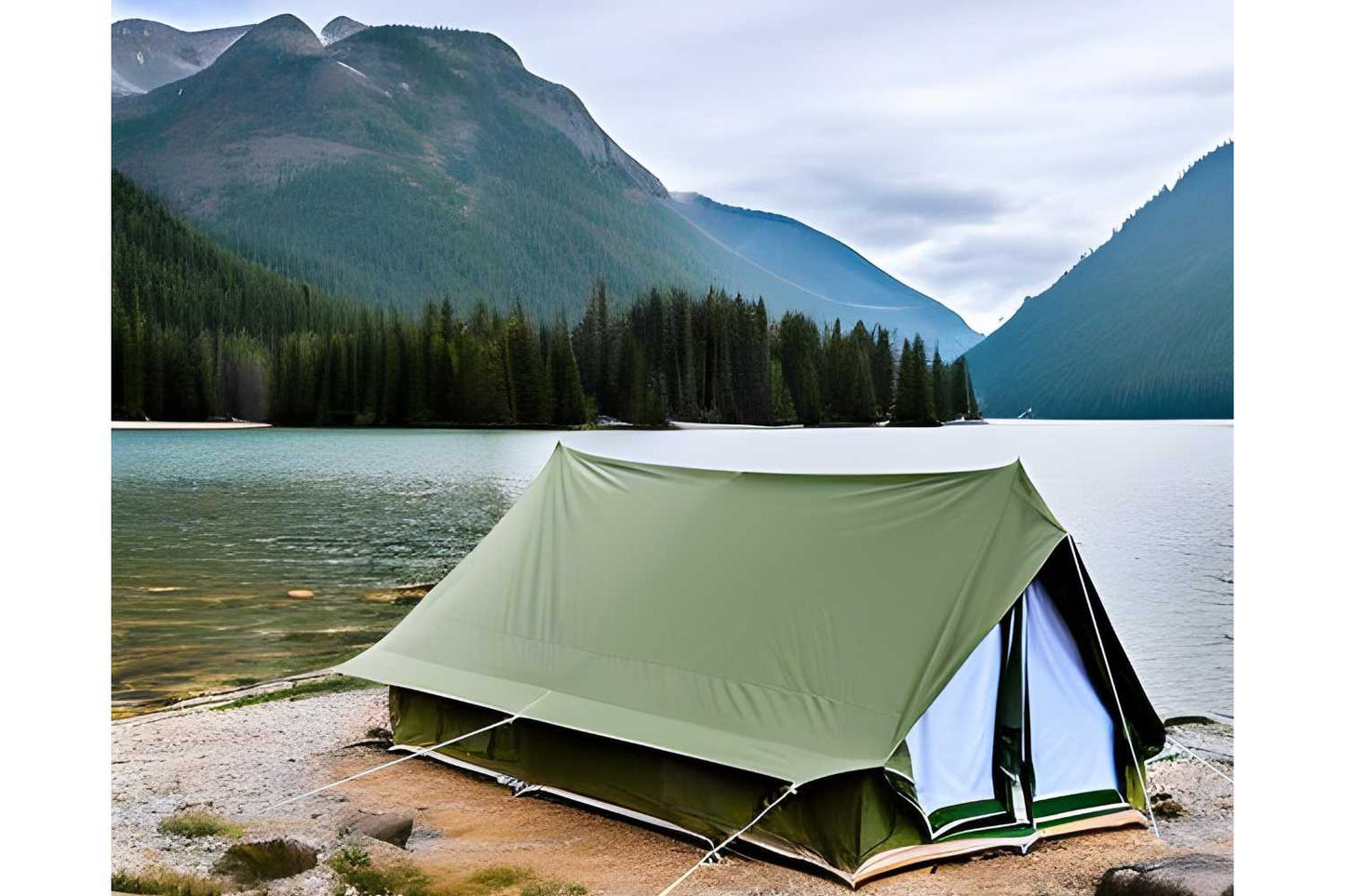 Life inTents Canvas Tent Life inTents Scout About™ Canvas A-Frame Tent 4 Person