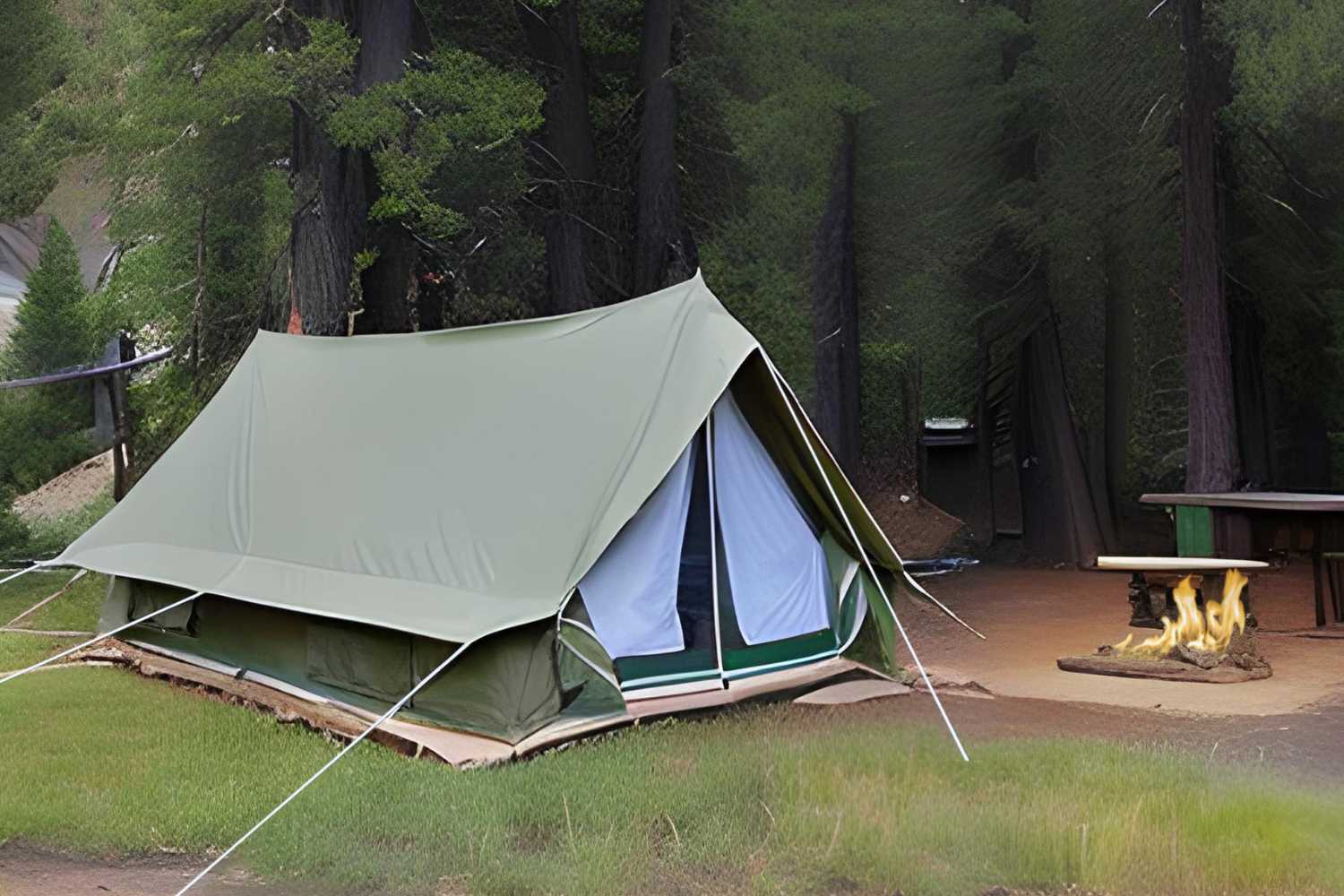 Life inTents Canvas Tent Life inTents Scout About™ Canvas A-Frame Tent 4 Person