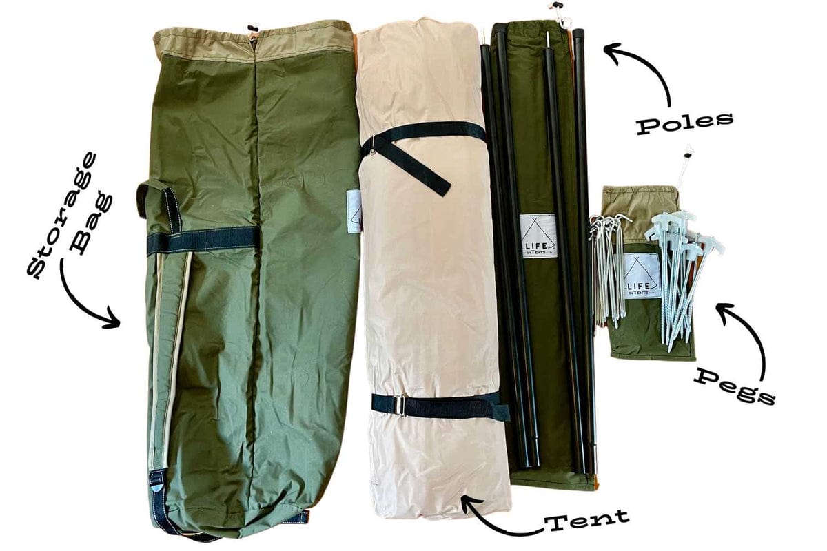 Life inTents Canvas Tent Life inTents Scout About™ Canvas A-Frame Tent 4 Person