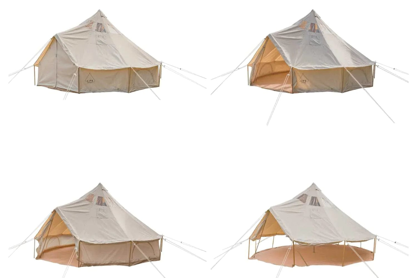 Life inTents Canvas Tent Life inTents Stella™ Stargazing 360 View Canvas Bell Tent 16' (5 Meters)