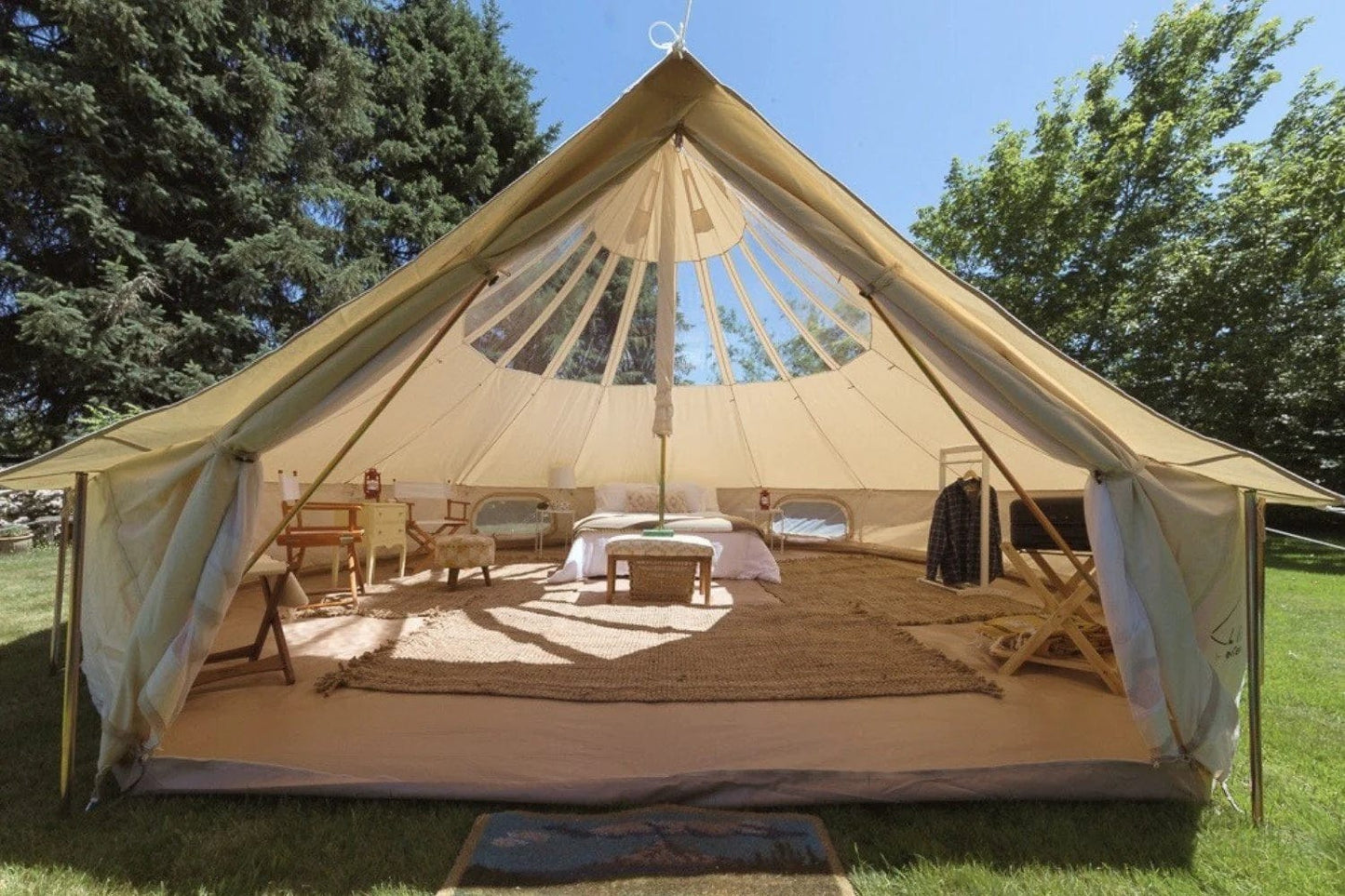 Life inTents Canvas Tent Life inTents Stella™ Stargazing 360 View Canvas Bell Tent 20' (6 Meters)