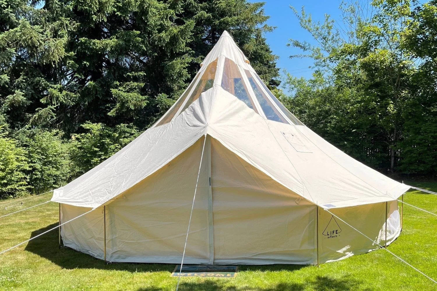 Life inTents Canvas Tent Life inTents Stella™ Stargazing 360 View Canvas Bell Tent 20' (6 Meters)