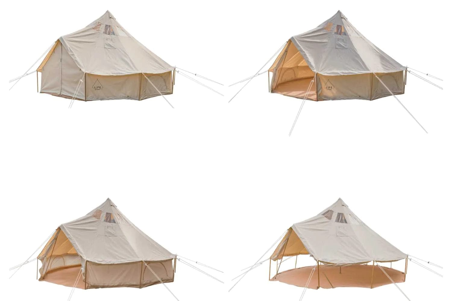 Life inTents Canvas Tent Life inTents Stella™ Stargazing 360 View Canvas Bell Tent 20' (6 Meters)