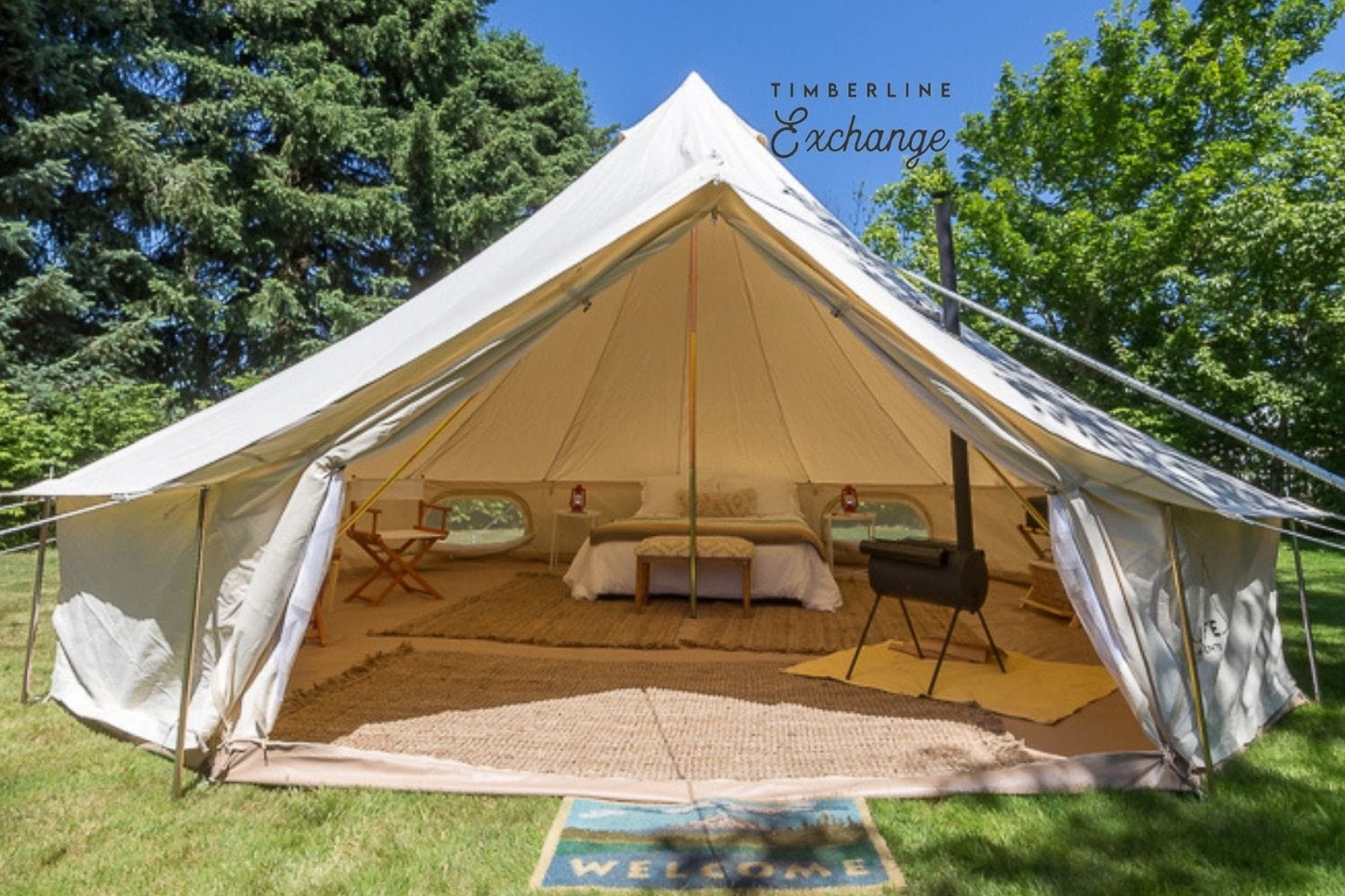 Life inTents Canvas Tent Life inTents Timberline Exchange Canvas Bell Tent 20' (6M)