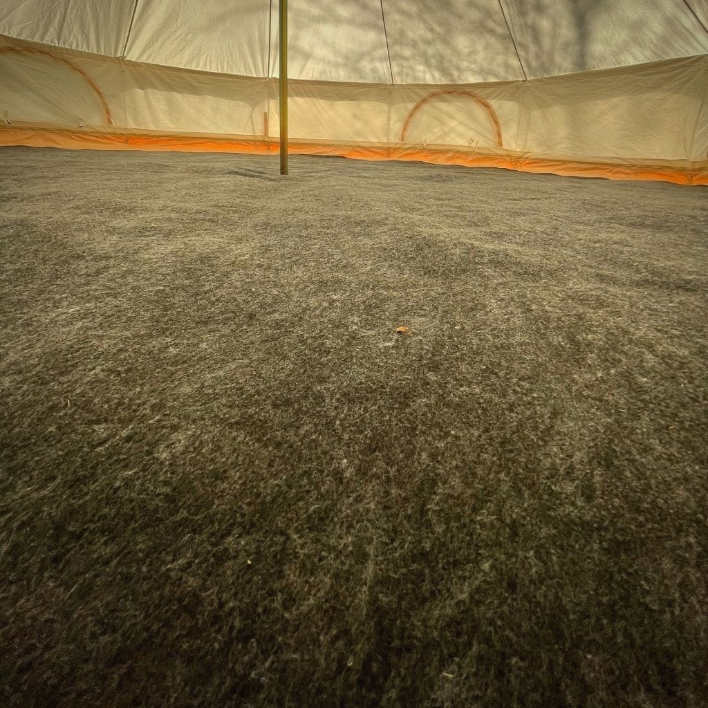 Life inTents Tent Accessories Charcoal Protective Bell Tent Rug | 16' (5m)