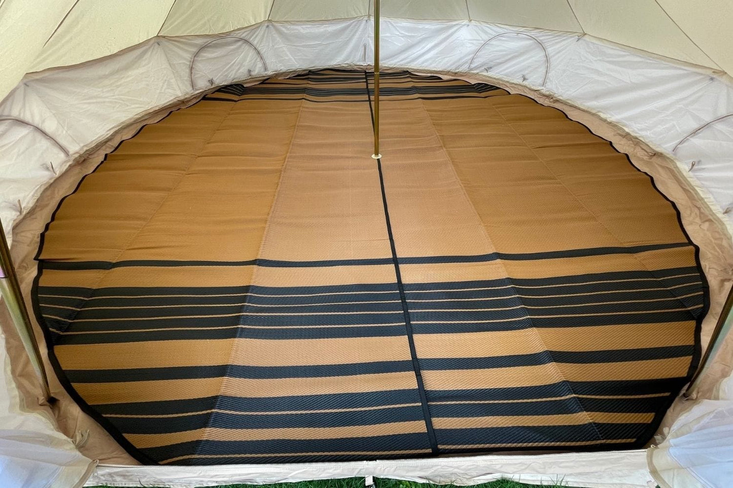 Life inTents Tent Accessories Striped Bell Tent Floor Matting Cover