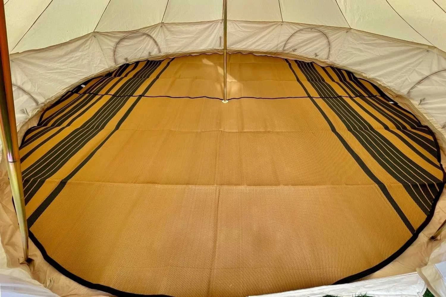 Life inTents Tent Accessories Striped Bell Tent Floor Matting Cover