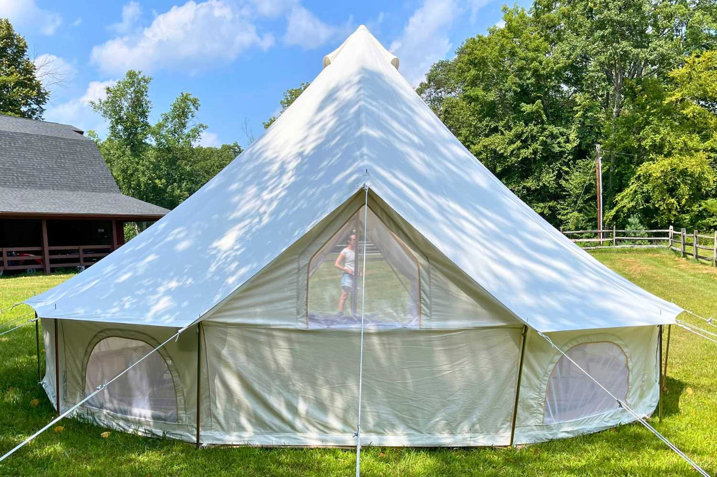 Life inTents Tents Zephyr 19' (6M) Canvas Bell Tent | Life inTents