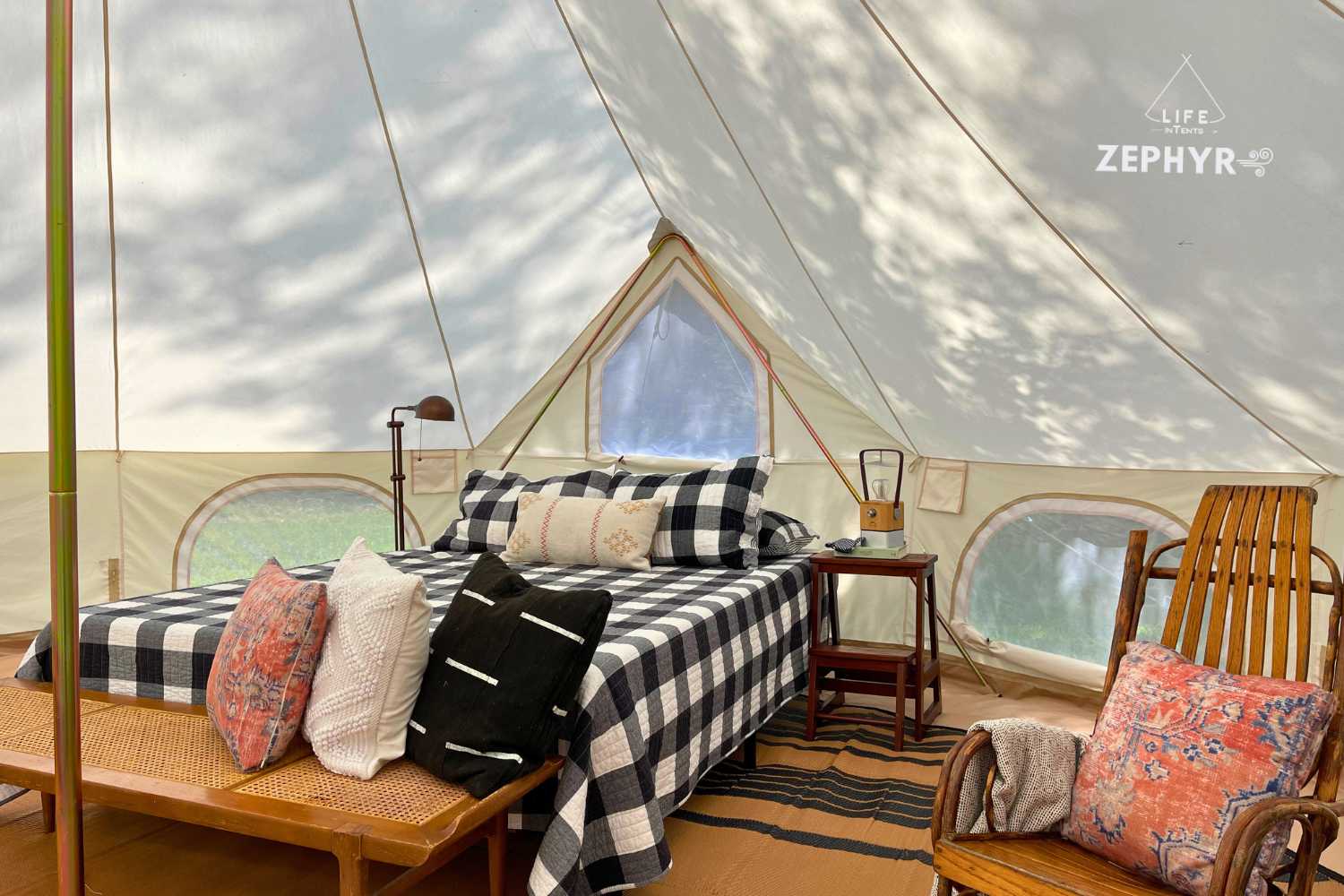 Life inTents Tents Zephyr 19' (6M) Canvas Bell Tent | Life inTents