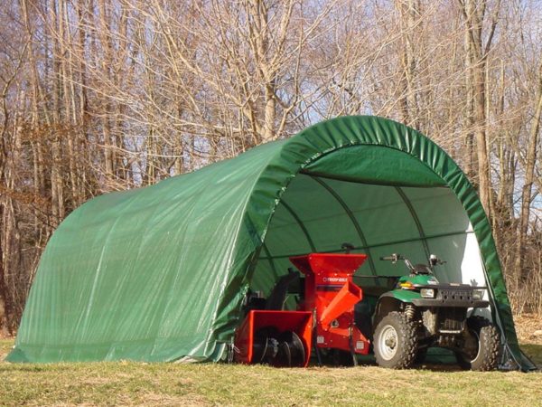 12'W x 20'L x 8'H Round Style Instant Garage | MDM Products