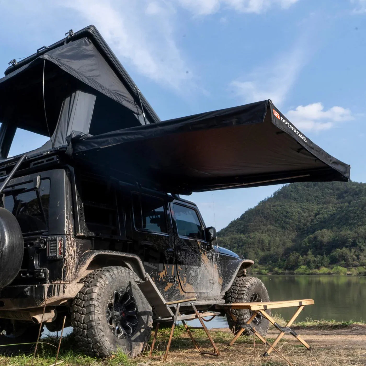 OPENROAD4WD 90° Quick-Open Awning | Compact Shelter