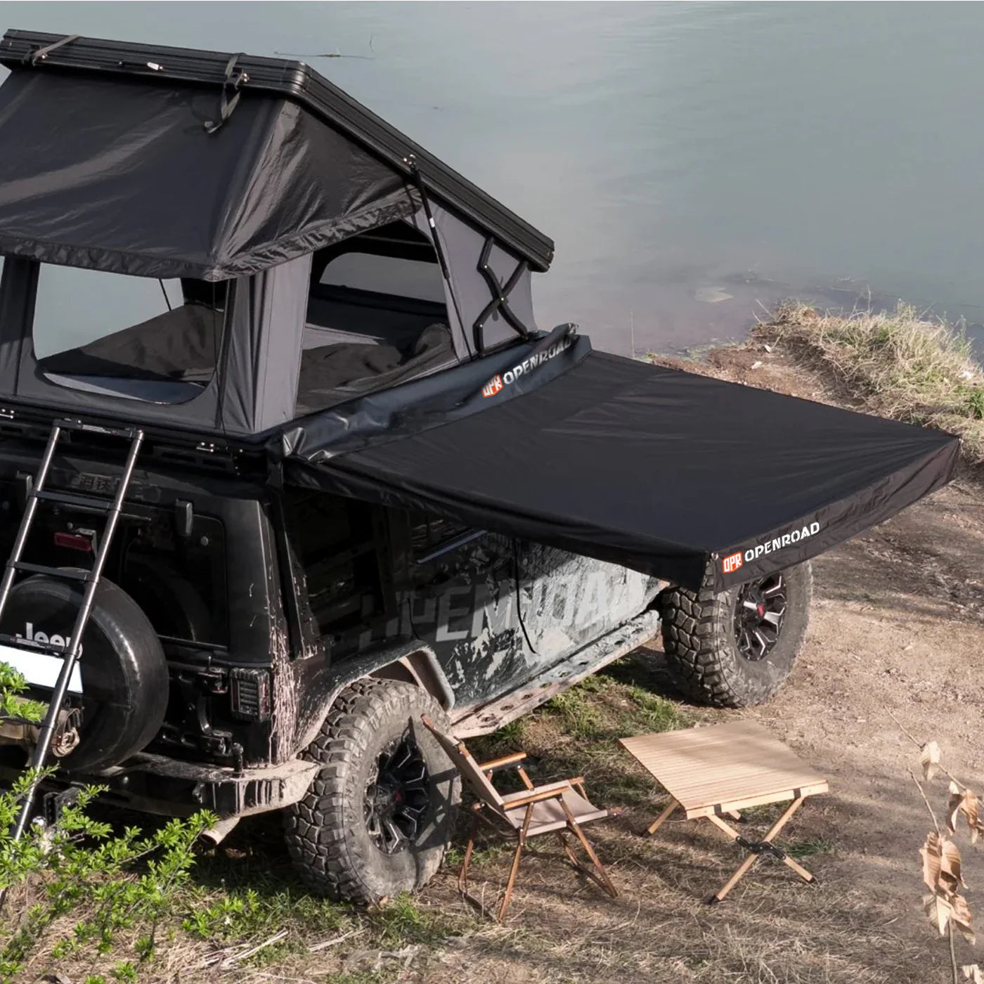 OPENROAD4WD 90° Quick-Open Awning | Compact Shelter