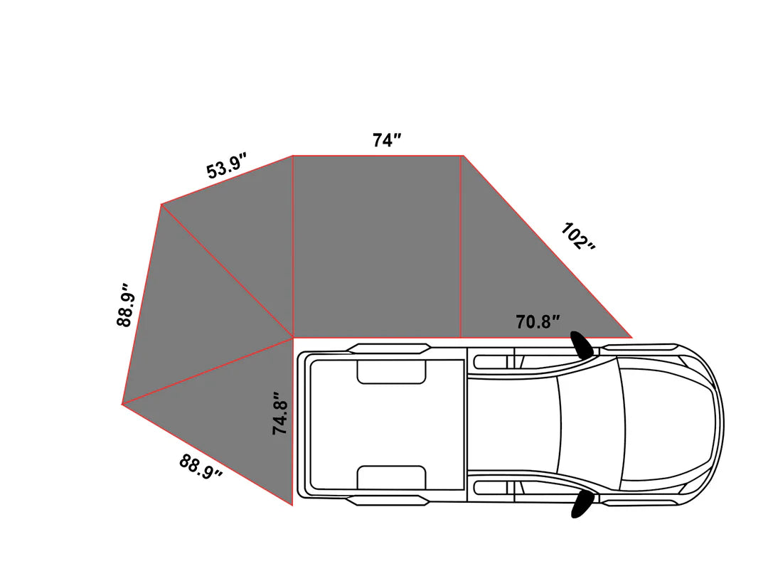 OPENROAD4WD 270 Awning Plus Sidewalls | All-Weather Wrap
