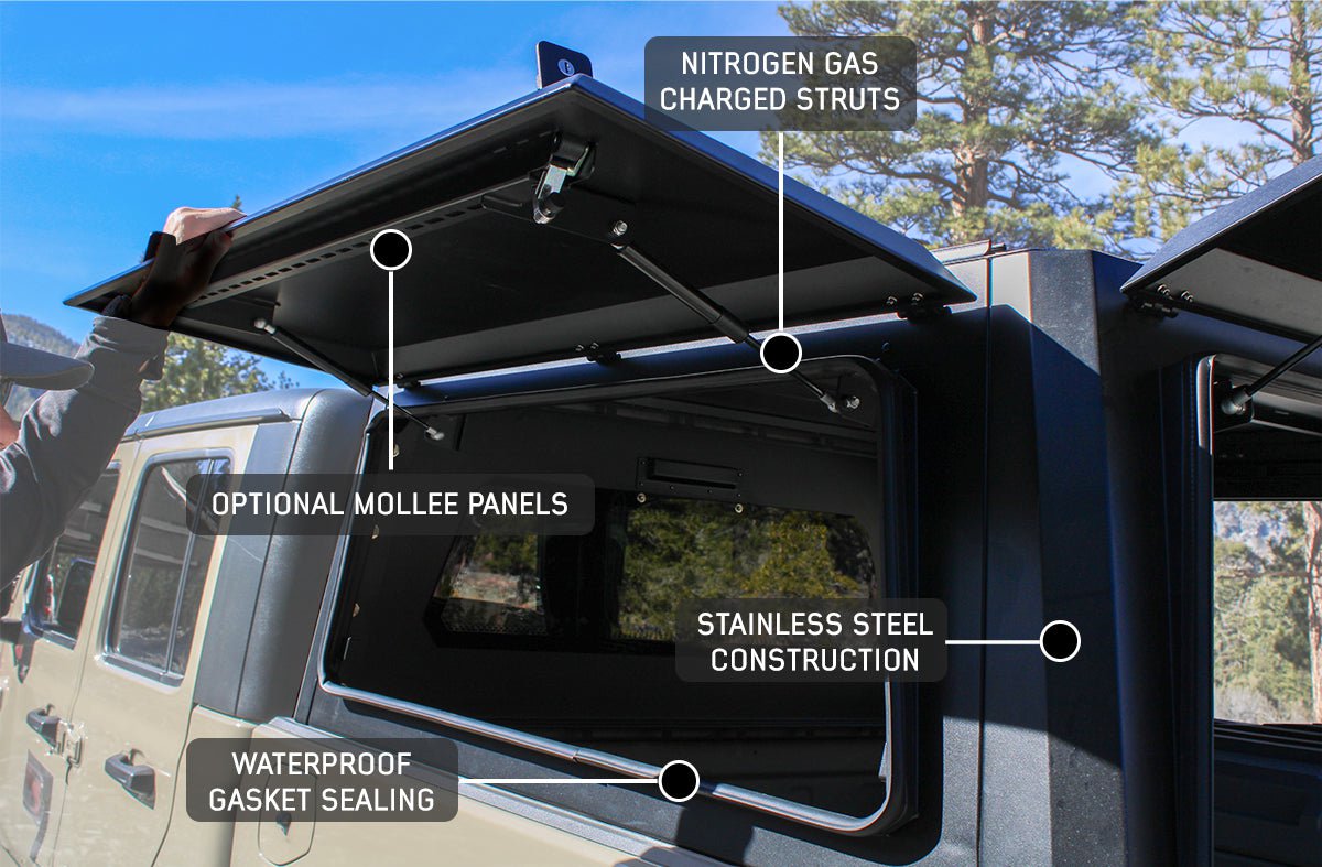 Overland Vehicle Systems Camper Shell Expedition | Truck Cap | Overland Vehicle Systems