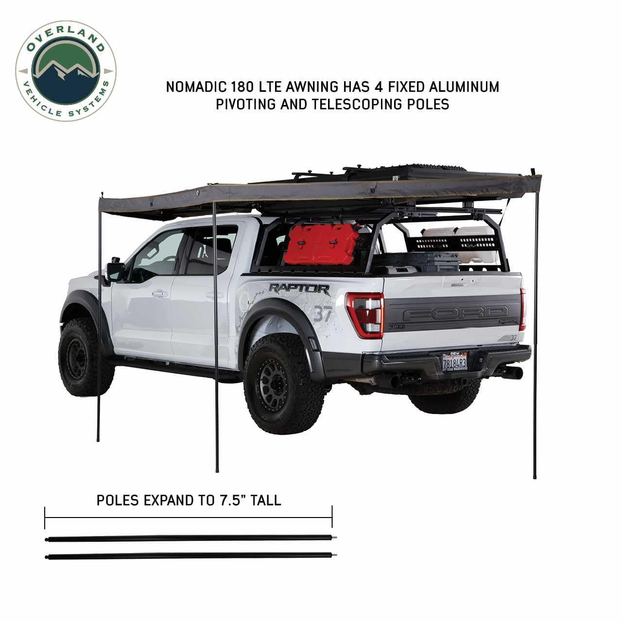 Overland Vehicle Systems Nomadic 180 Awning | Overland Vehicle Systems