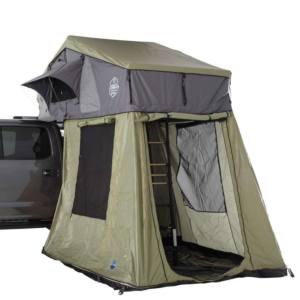 4 room tents Overland Vehicle Systems Nomadic 3 Extended Roof Top Tent With Annex
