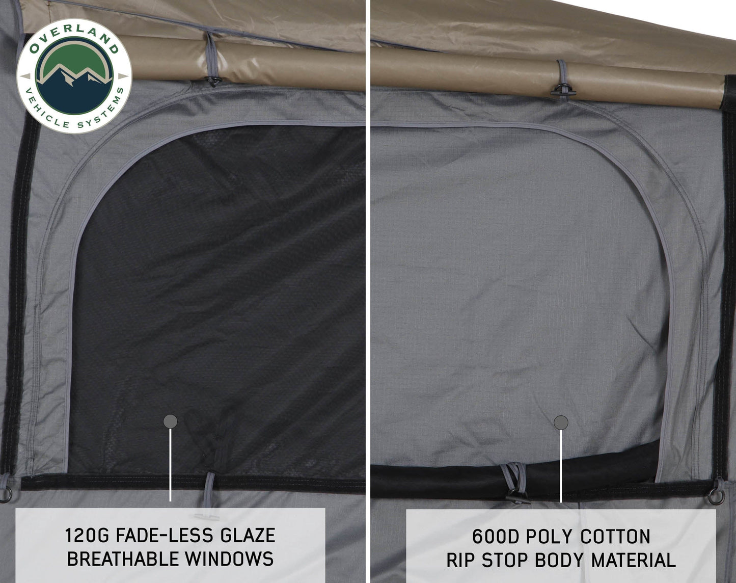 Overland Vehicle Systems Overland Vehicle Systems Bushveld Hard Shell 4 Person Roof Top Tent