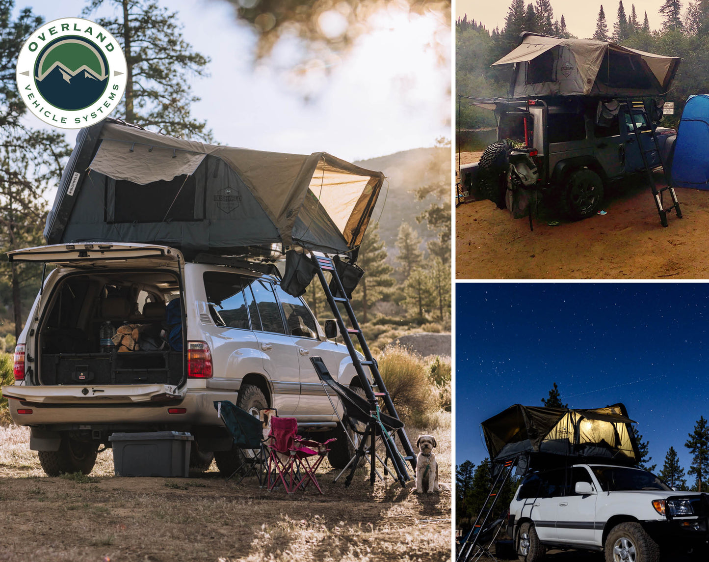 Overland Vehicle Systems Overland Vehicle Systems Bushveld Hard Shell 4 Person Roof Top Tent