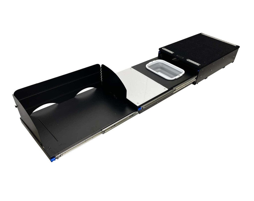 Overland Vehicle Systems Overland Vehicle Systems Camp Cargo Box Kitchen With Slide Out Sink, Cooking Shelf and Work Station