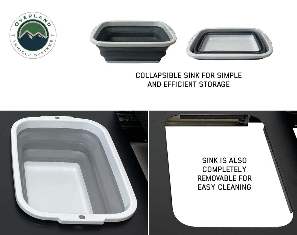 Overland Vehicle Systems Overland Vehicle Systems Camp Cargo Box Kitchen With Slide Out Sink, Cooking Shelf and Work Station