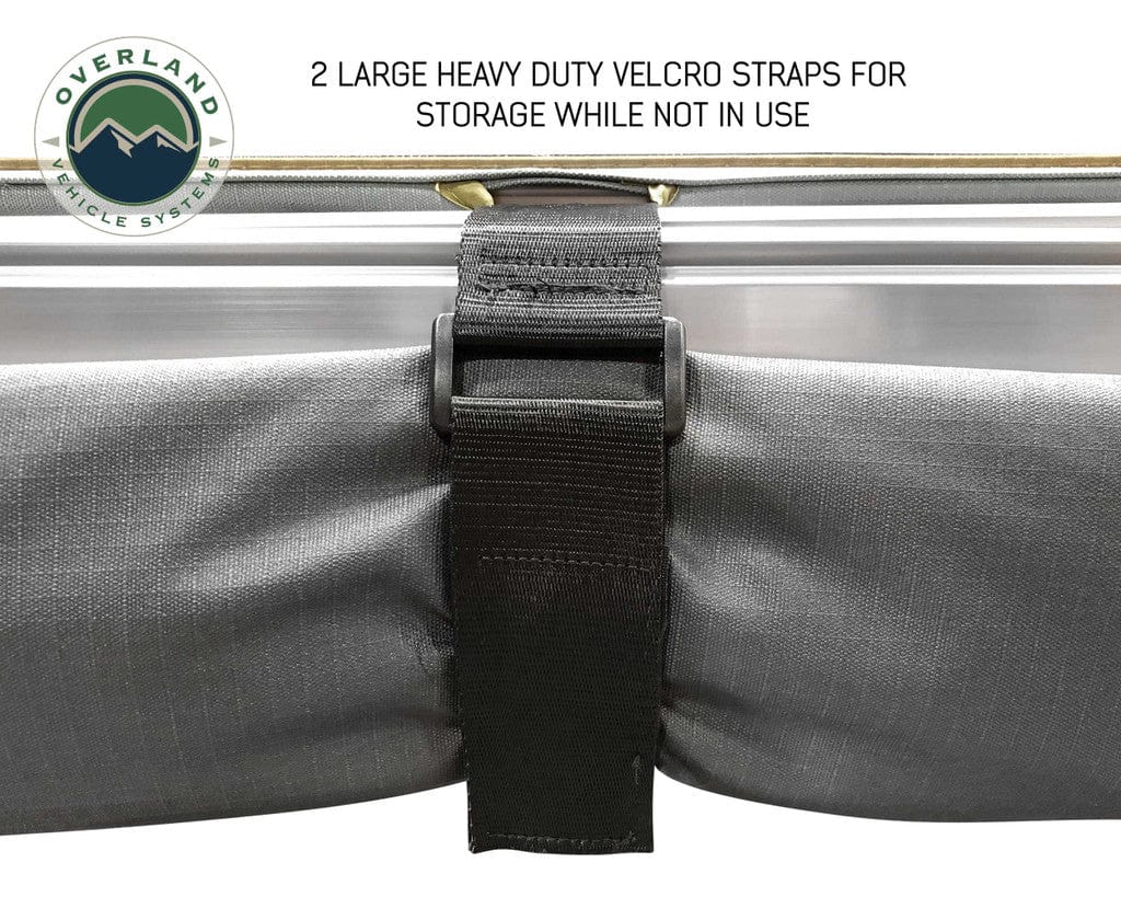 Overland Vehicle Systems Overland Vehicle Systems Nomadic Awning 180 Dark Gray Cover With Black Transit Cover