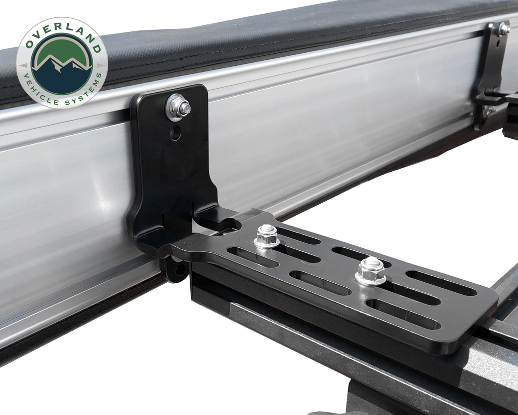 Overland Vehicle Systems Overland Vehicle Systems Nomadic Awning 180 Dark Gray Cover With Black Transit Cover