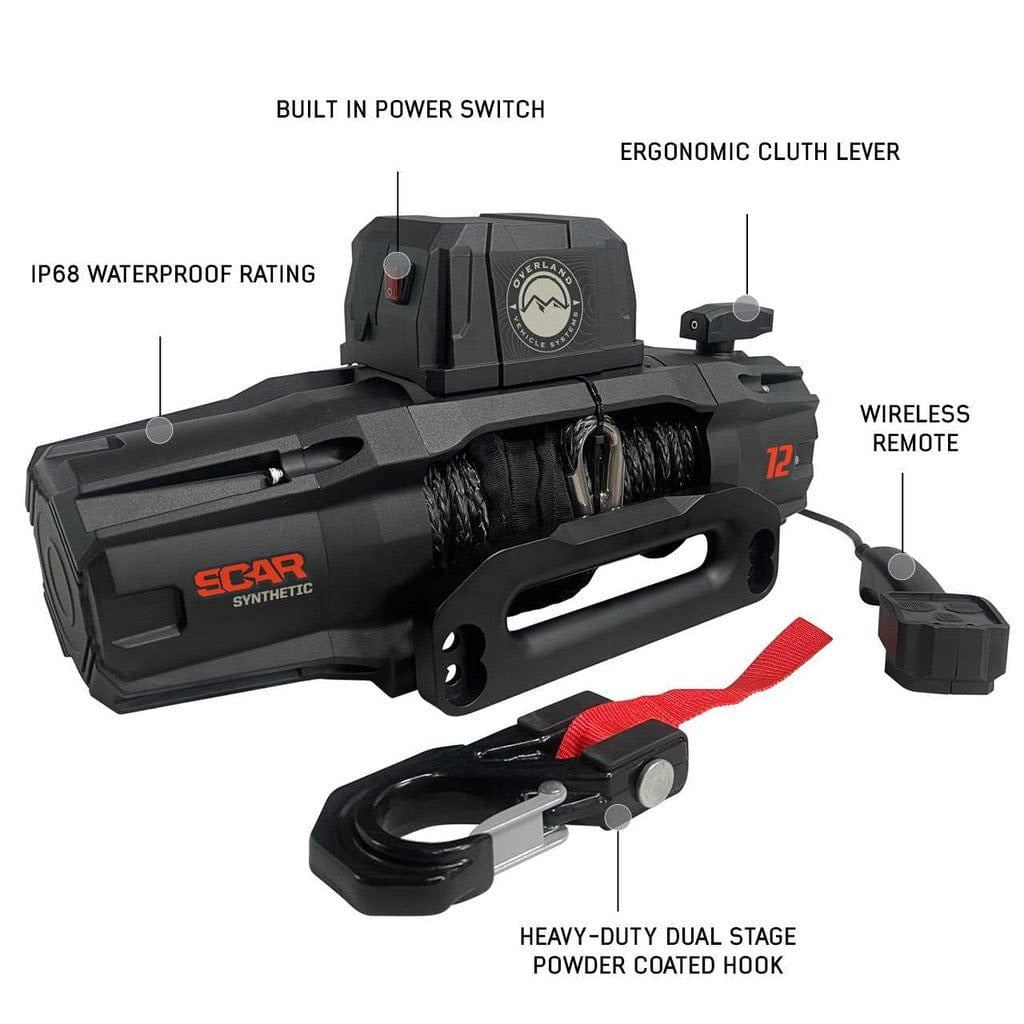 Overland Vehicle Systems Overland Vehicle Systems SCAR 12S Winch