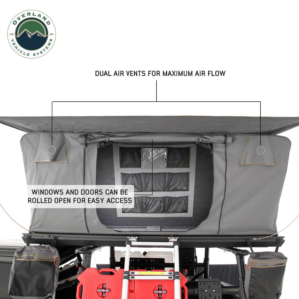 Overland Vehicle Systems Overland Vehicle Systems Sidewinder Aluminum Side Opening 2-3 Person Roof Top Tent