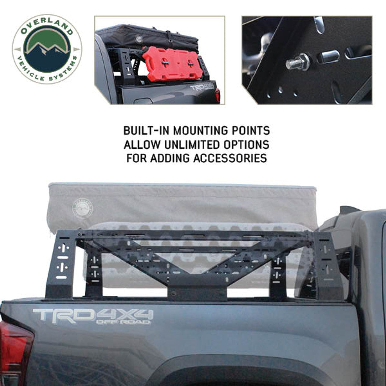 Overland Vehicle Systems Mid Height Modular Truck Bed Rack