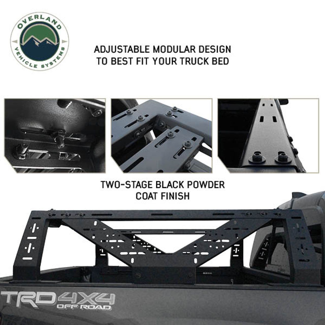 Overland Vehicle Systems Mid Height Modular Truck Bed Rack