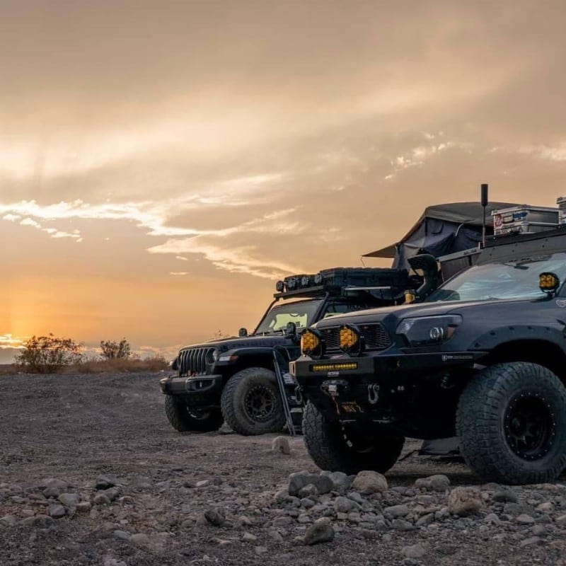 Overland Vehicle Systems (OVS) Soft Shell Roof Top Tent Overland Vehicle Systems Nomadic Standard Roof Top Tent