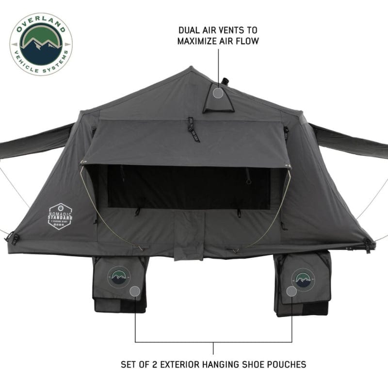 Overland Vehicle Systems (OVS) Soft Shell Roof Top Tent Overland Vehicle Systems Nomadic Standard Roof Top Tent