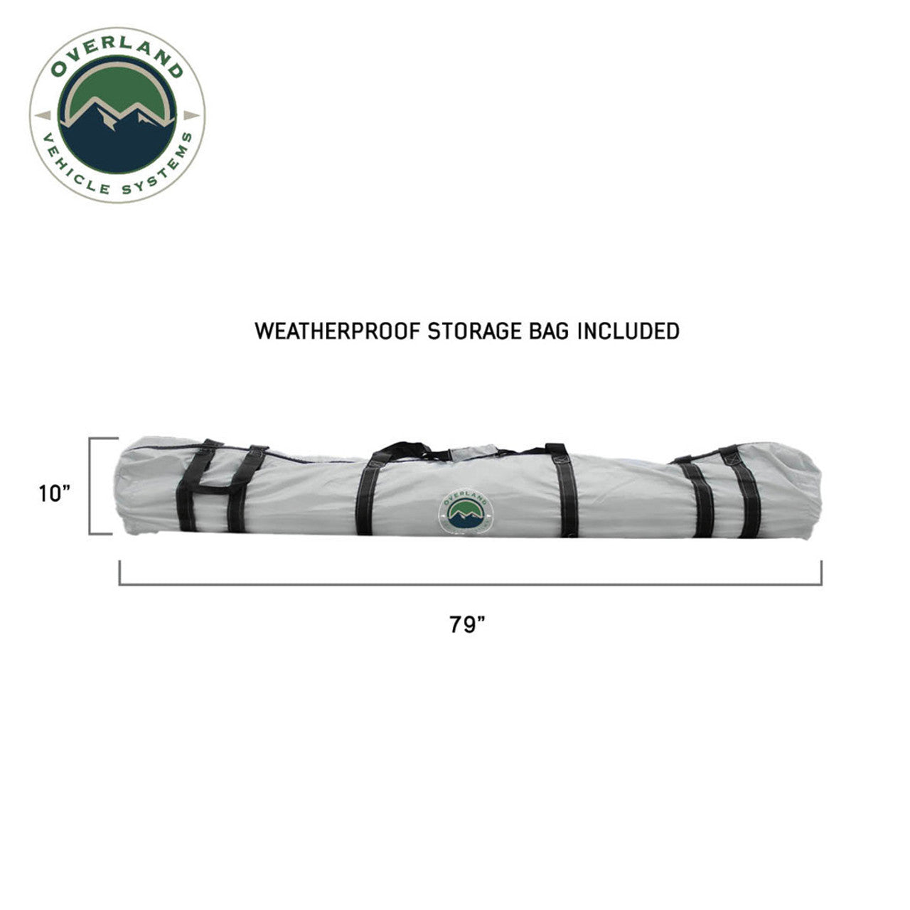 Overland Vehicle Systems Portable Safari Tent - Quick Deploying Gray Ground Tent