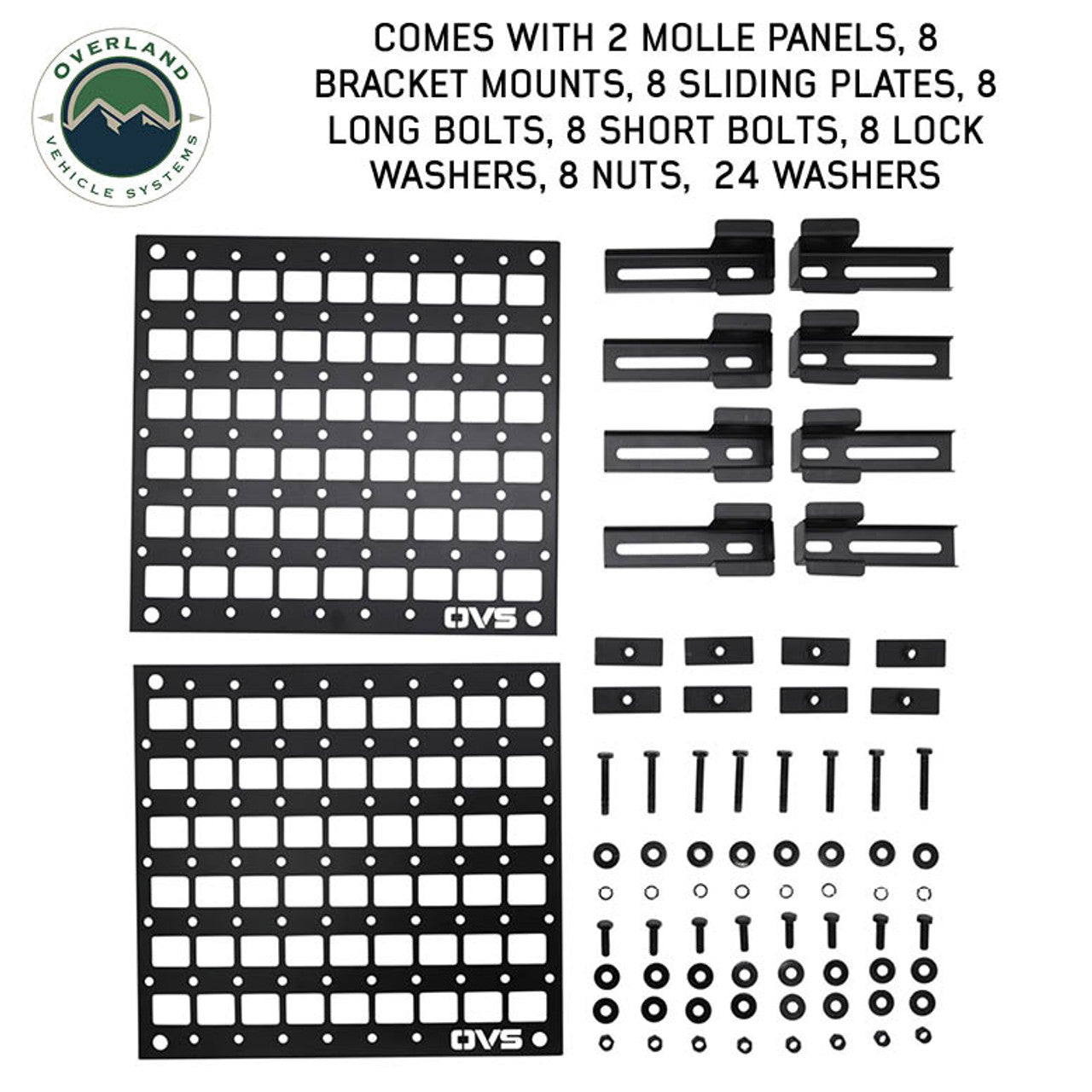 Overland Vehicle Systems Molle Panels for Expedition Truck Cap Side/Door/Bulkhead