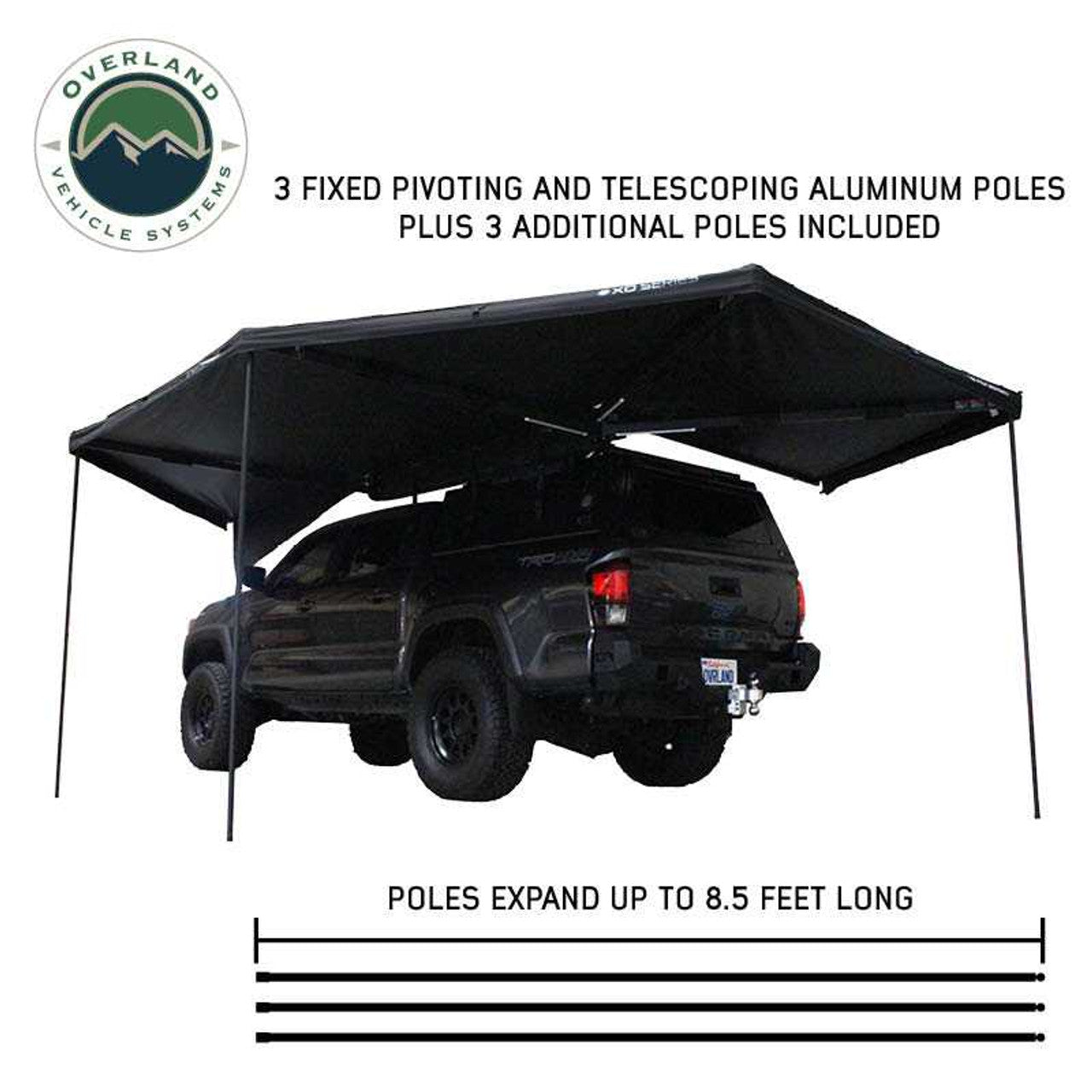 Overland Vehicle Systems XD Nomadic 270/180 Blackout Awning